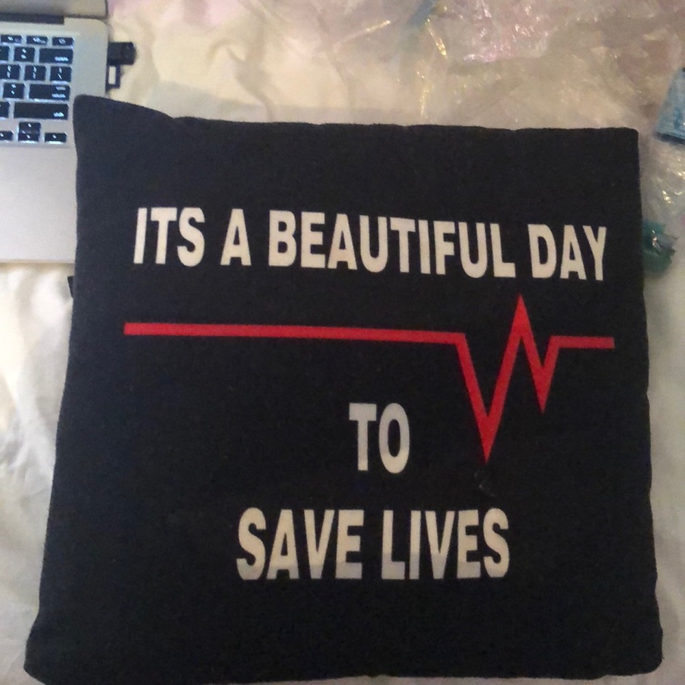 Grey’s Anatomy themed pillow